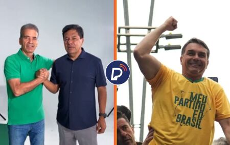Coronel Feitosa, Mendon&ccedil;a Filho e Fl&aacute;vio Bolsonaro. 