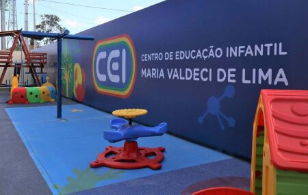 Creche inaugurada em Sair&eacute;, no Agreste de Pernambuco.