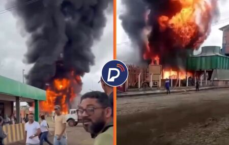 Um inc&ecirc;ndio de grandes propor&ccedil;&otilde;es atingiu a &aacute;rea externa da Usina JB, localizada no Km 15 da PE-45.