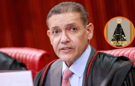 Nunes Marques julga nesta quarta (30) decis&atilde;o sobre posts que associam Fl&aacute;vio Bolsonaro a Nossa Senhora Aparecida.