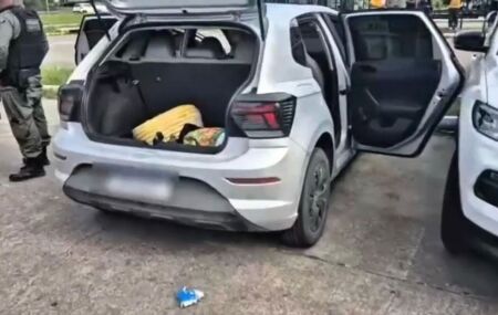 Durante a a&ccedil;&atilde;o, os policiais apreenderam duas armas e localizaram uma caminhonete roubada e um carro adulterado.