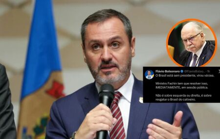 O candidato &agrave; Presid&ecirc;ncia Fl&aacute;vio Bolsonaro (PL) defendeu nesta quarta-feira, 9, que o presidente do Supremo Tribunal Federal (STF) tome medidas.