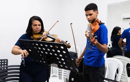 Novo n&uacute;cleo da Orquestra Crian&ccedil;a Cidad&atilde;.