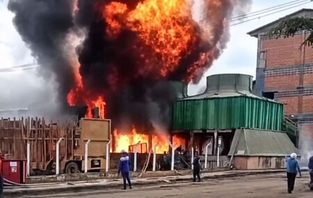 A empresa respons&aacute;vel afirmou que o fogo j&aacute; havia sido extinto quando os bombeiros chegaram.