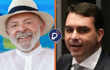 Luiz In&aacute;cio Lula da Silva (PT) e Fl&aacute;vio Bolsonaro (PL).