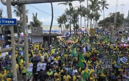 Manifesta&ccedil;&atilde;o no Recife.