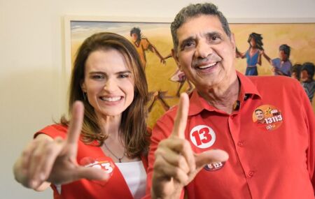 Mar&iacute;lia Arraes e Jo&atilde;o Paulo Lima e Silva. 