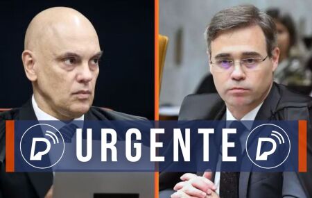 Ministros Alexandre de Moraes e Andr&eacute; Mendon&ccedil;a, do STF.