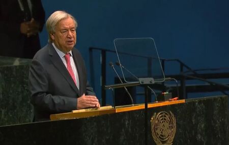 O secret&aacute;rio-geral da Organiza&ccedil;&atilde;o das Na&ccedil;&otilde;es Unidas (ONU), Ant&oacute;nio Guterres.
