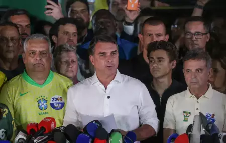 Discurso de Fl&aacute;vio Bolsonaro que n&atilde;o reconhece vit&oacute;ria democr&aacute;tica de Lula nas elei&ccedil;&otilde;es 2026.