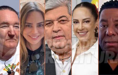Marquito, Rachel Sheherazade, Datena, Silvia Abravanel e Netinho de Paula.