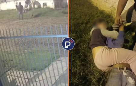 Adolescente de 14 anos imobiliza suspeito.