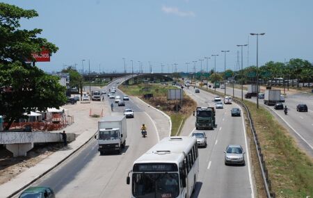 Trecho da BR-101 em Pernambuco