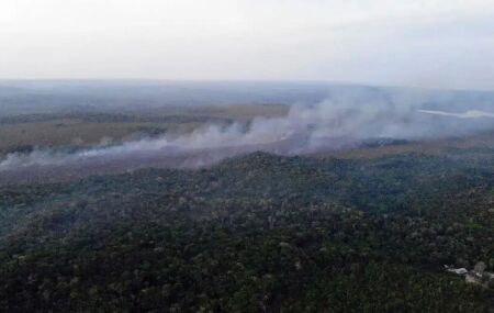 Governo federal refor&ccedil;a combate a inc&ecirc;ndios florestais no Par&aacute; com 13 aeronaves.