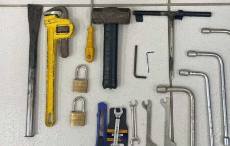 Equipamentos apreendidos pela Pol&iacute;cia Civil.