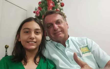 Bolsonaro e filha, Laura Bolsonaro