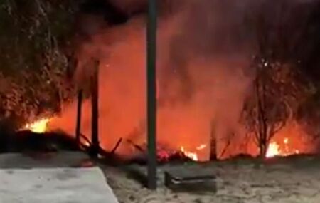 Inc&ecirc;ndio no campus de Caruaru da UFPE.