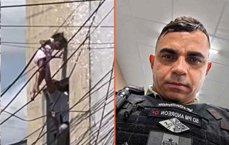 O soldado Andr&eacute;on Bezerra da Silva estava a caminho de casa depois de cumprir um plant&atilde;o de 24 horas.