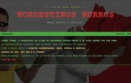 Mensagens com conte&uacute;dos xenof&oacute;bicos ap&oacute;s invas&atilde;o hacker ao site da Ancine.