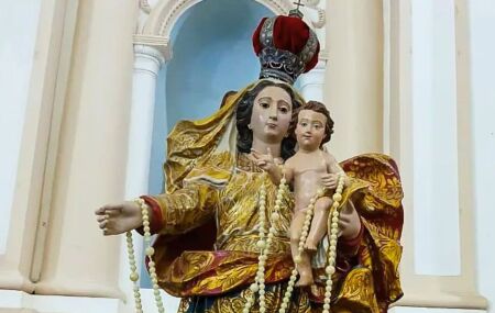Imagem de Nossa Senhora do Ros&aacute;rio.