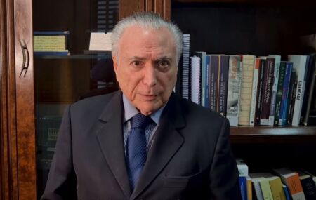 Michel Temer declara apoio a Fl&aacute;vio Bolsonaro no 2&ordm; turno das Elei&ccedil;&otilde;es 2026.