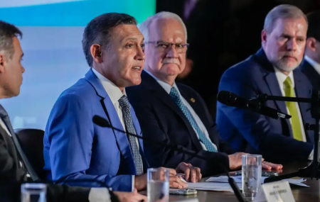 Nunes Marques (TSE) em coletiva de imprensa ap&oacute;s fim do primeiro turno