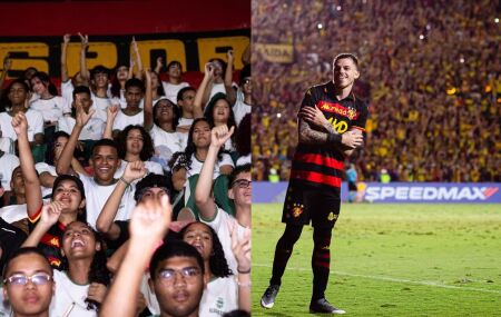 Alunos de Igarassu prestigiram vit&oacute;ria do Sport por 2 a 1, com dois gols de Barletta.