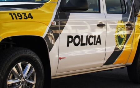 Viatura da Pol&iacute;cia Militar do Paran&aacute;.