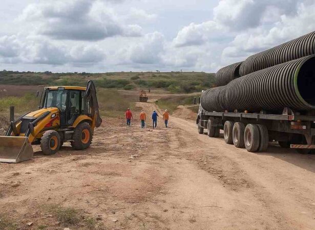Acesso provis&oacute;rio para munic&iacute;pio atingido por chuvas.