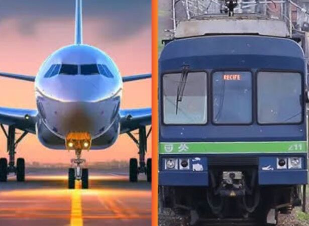 Meios de transporte afetados no Recife.