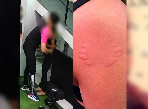 Viol&ecirc;ncia foi registrada por c&acirc;mera.
