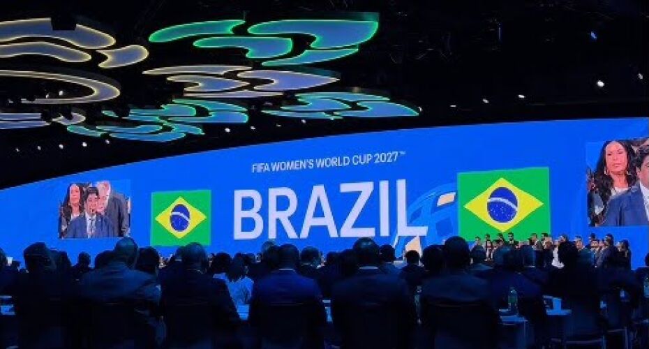 FIFA anuncia escolha do BRASIL para sediar COPA DO MUNDO FEMININA DE FUTEBOL em 2027.