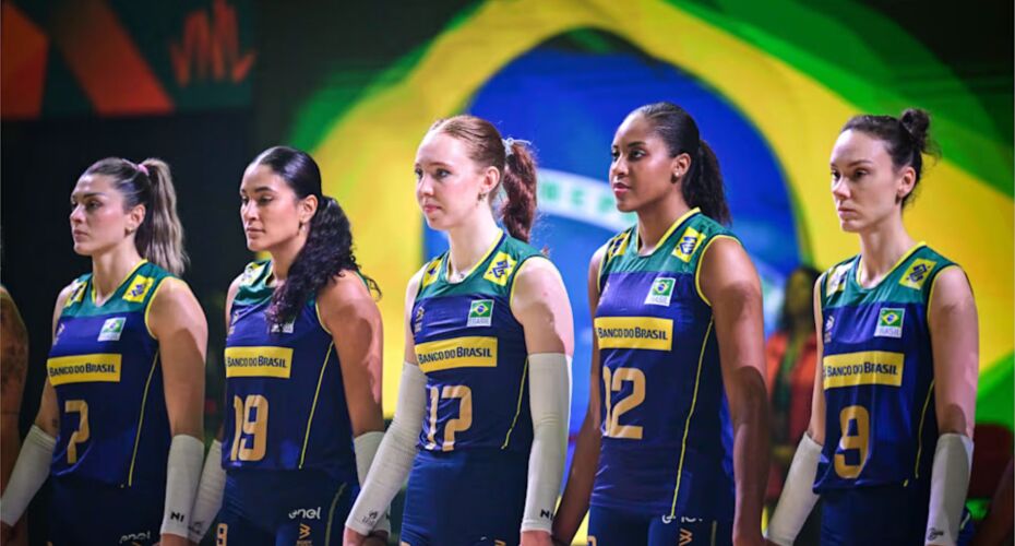 Seleção Feminina de Vôlei. Foto por Volleyball World