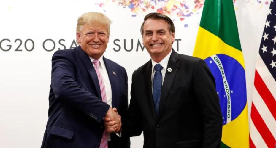 Donald Trump e Jair Bolsonaro.