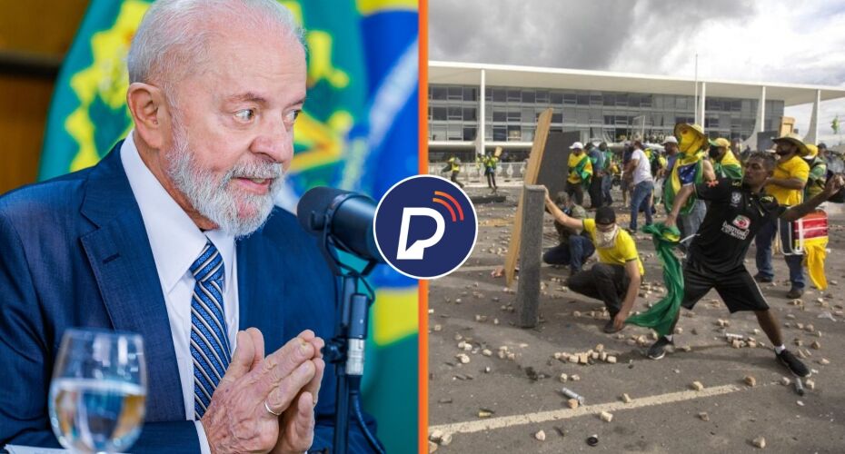 Lula diz que governo pode apoiar anistia para presos do 8 de janeiro. Montagem: Portal de Prefeitura