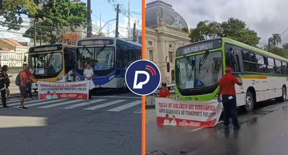 No Recife, RODOVOÁRIOS fazem PROTESTO na Av. Guararapes por AUMENTO SALARIAL, PLANO DE SAÚDE  e CONTRA A VIOLÊNCIA