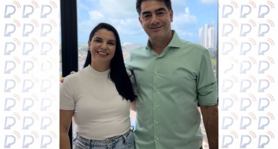 Prefeito Raimundo Pimentel e nova pré-candidata, Camila Modesto.