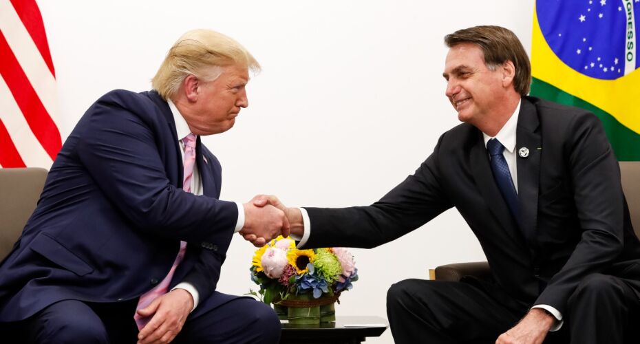 Donald Trump e Jair Bolsonaro.