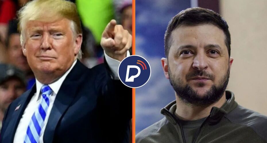 Donald Trump e Volodymyr Zelensky.