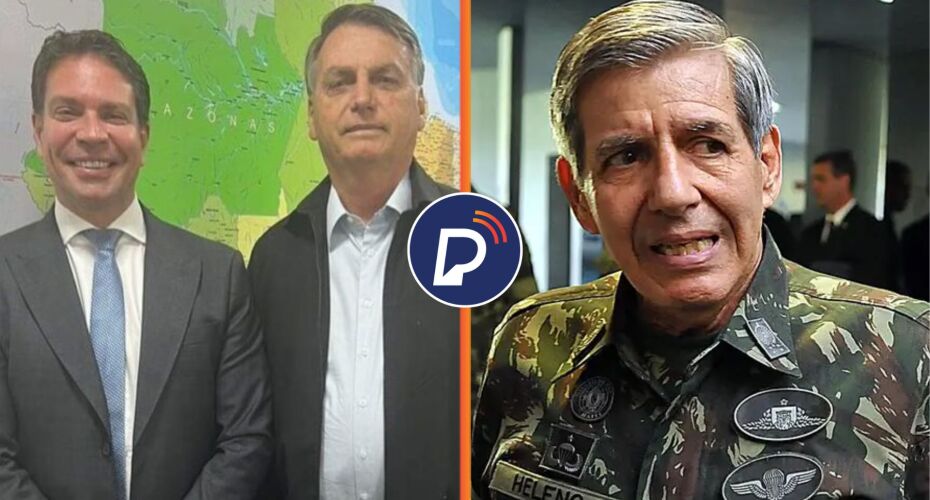 Ramagem, Bolsonaro e General Heleno.