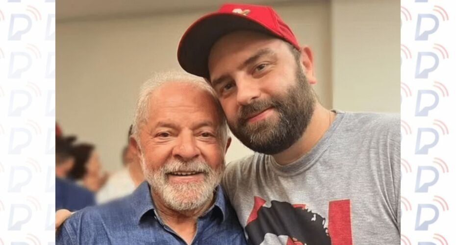 Lula e seu filho Luís Cláudio.