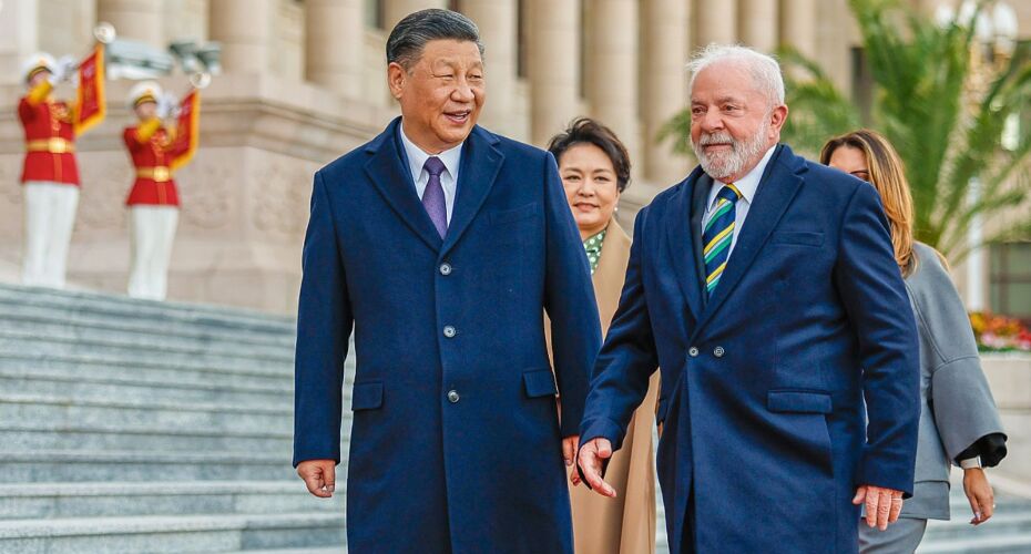 Lula e Xi Jinping.