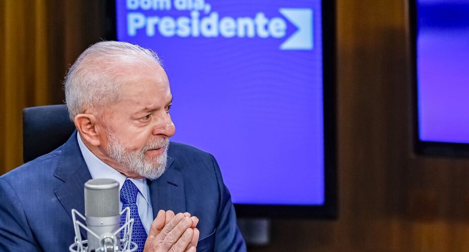 Presidente Lula durante entrevista.