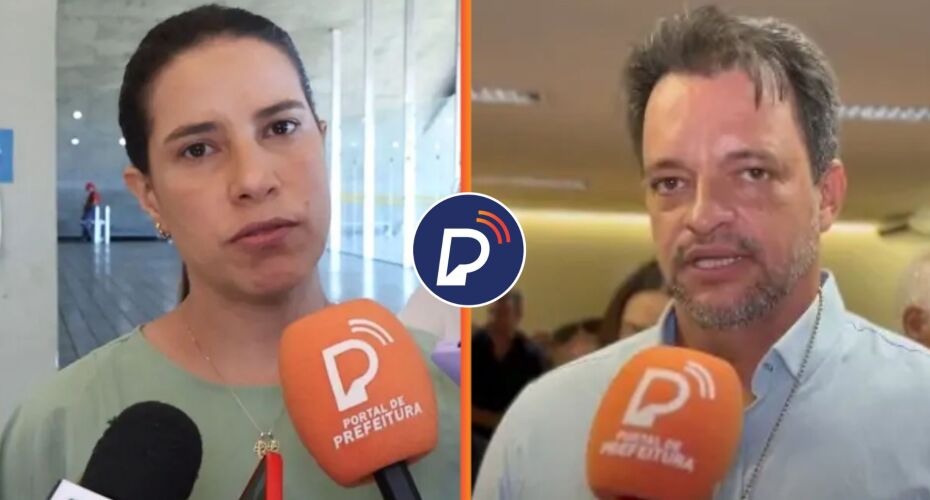 Raquel Lyra e Áureo Cisneiros. Montagem: Portal de Prefeitura