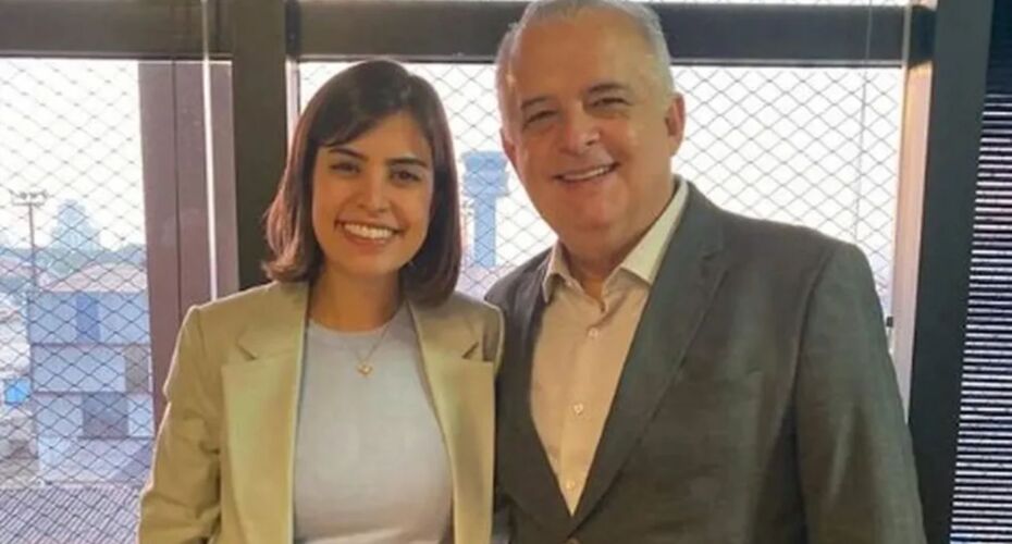 Tabata Amaral e ministro Márcio França.