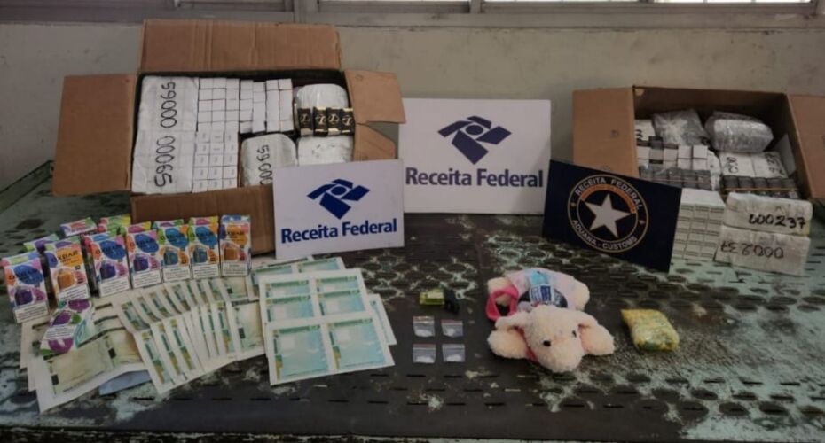 Receita Federal apreende drogas escondidas em gomas de tapiocas que iriam ser enviadas para Recife através dos correios.