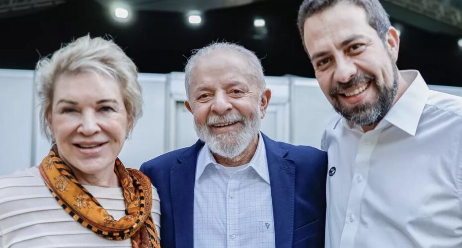 Marta Suplicy, Lula e Guilherme Boulos.