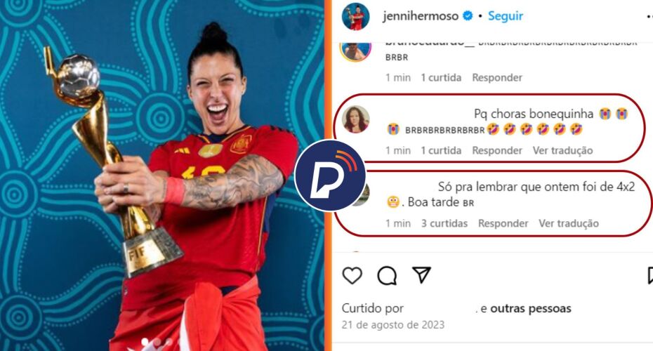 Jogadora ESPANHOLA tem redes sociais invadidas por brasileiros após dizer que seleção brasileira 'não joga bola'.