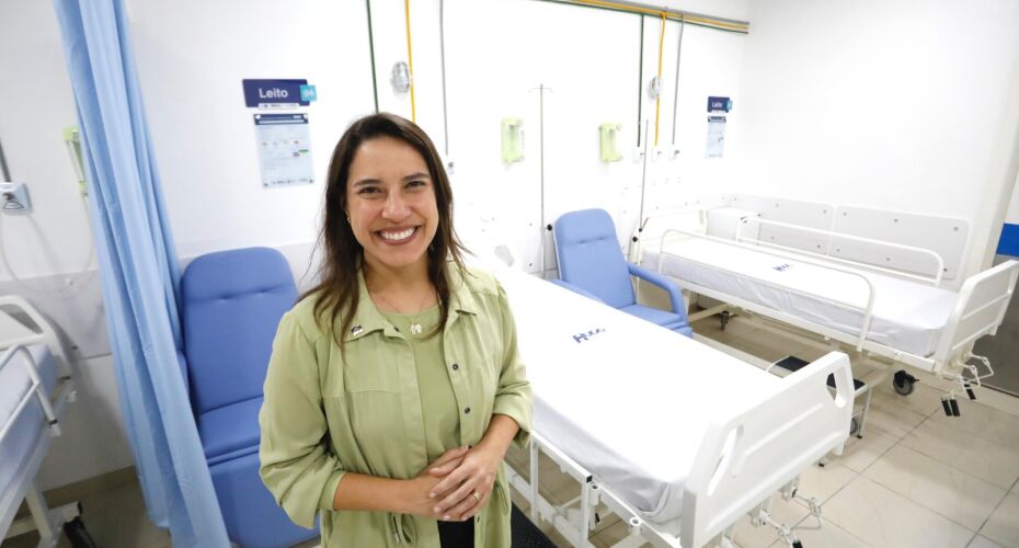 Governadora Raquel Lyra entrega leitos no Hospital Universitário Oswaldo Cruz.