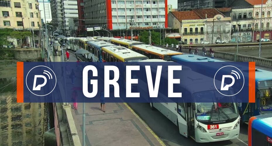 Greve de ônibus no Recife.